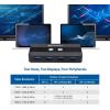 imageCable Matters Dual 4K 60Hz USB C KVM Switch for 2 Computers 2 Monitors Not Work with Desktop PCs or Chromebooks with RF Remote Control HDMI DisplayPort ampamp 4X USB 30 Compatible with Thunderbolt 4