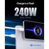 imageCable Matters Intel Certified 40Gbps Thunderbolt 4 Cable 33ft with 8K Video and 240W Charging  1m Compatible with USB4 Thunderbolt 3 Cable and USBCWhite