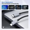 imageCable Matters Intel Certified 80Gbps Premium Braided Thunderbolt 5 Cable with up to 120Gbps Bandwidth Boost and 240W Charging in Black  1m  33ft Compatible with Thunderbolt 43 USB4 and USBC33 Feet