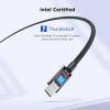 imageCable Matters Intel Certified 80Gbps Premium Braided Thunderbolt 5 Cable with up to 120Gbps Bandwidth Boost and 240W Charging in Black  1m  33ft Compatible with Thunderbolt 43 USB4 and USBC33 Feet