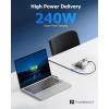 imageCable Matters Intel Certified 80Gbps Right Angle Thunderbolt 5 Cable with up to 120Gbps Bandwidth Boost and 240W Charging  08m  26ft Compatible with Thunderbolt 4 USB4 and USB C Black
