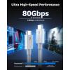 imageCable Matters Intel Certified 80Gbps Thunderbolt 5 Cable with up to 120Gbps Bandwidth Boost and 240W Charging  1m  33ft Compatible with Thunderbolt 4 USB4 and USB C BlackWhite