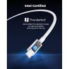imageCable Matters Intel Certified 80Gbps Thunderbolt 5 Cable with up to 120Gbps Bandwidth Boost and 240W Charging  1m  33ft Compatible with Thunderbolt 4 USB4 and USB C BlackWhite