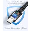 imageCable Matters Intel Certified Braided 40Gbps Active Thunderbolt 4 Cable 66 ft with 100W Charging Power Delivery and 8K Video  Fully Compatible with Thunderbolt 3 USB 4  USB4 and USB C PortBlack
