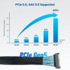 imageCable Matters MCIO x20 124Pin Cable MCIO Cable  28 ft  085m Support PCIe Gen5 SFFTA1016 Mini Cooledge IO CordMCIO x24 148 Pin