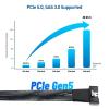 imageCable Matters MCIO x20 124Pin Cable MCIO Cable  28 ft  085m Support PCIe Gen5 SFFTA1016 Mini Cooledge IO CordMCIO x8 74 Pin