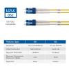 imageCable Matters Plenum Rated Duplex OS2 Single Mode Fiber Optic Patch Cable  3m  98ft LC to LC UPC 9125 OFNP OS2 Fiber Optic Cable23 Feet