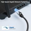 imageCable Matters Plug ampamp Play Braided USB C to Ethernet Cable  10ft Gigabit Ethernet to USB C Cable Thunderbolt 45 Compatible Ideal for MacBook iPad Pro XPS Surface Pro10 Feet
