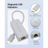imageCable Matters Plug ampamp Play USB C to Ethernet Adapter with PXE MAC Address Clone Thunderbolt to Ethernet Adapter Gigabit Ethernet to USB C in Black  Compatible with MacBook Pro XPS Surface ProGray