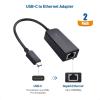 imageCable Matters Plug ampamp Play USB C to Ethernet Adapter with PXE MAC Address Clone Thunderbolt to Ethernet Adapter Gigabit Ethernet to USB C in Black  Compatible with MacBook Pro XPS Surface ProBlack
