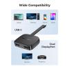 imageCable Matters Portable 8K or Dual 4K 60Hz USB C to Dual DisplayPort Adapter Foldable Thunderbolt to 2X DisplayPort Adapter  Does NOT Supports Dual Displays on macOS