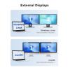 imageCable Matters Portable 8K or Dual 4K 60Hz USB C to Dual HDMI Adapter macOS Supports one Extended Display Foldable Thunderbolt to 2X HDMI Adapter  Thunderbolt 4 Compatible for XPS Surface Pro