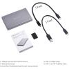 imageCable Matters Premium Aluminum 10Gbps Gen 2 USB C Hard Drive Enclosure for 25quot SSDHDD with USBC and USBA Cables  Thunderbolt 4  USB4  Thunderbolt 3 Port Compatible with MacBook Pro MacBook Air