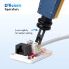 imageCable Matters Punch Down Tool with 110 ampamp 66 Blade RJ45 Ethernet Punch Tool Keystone Punchdown Tool for Cat 8 Cat 7 Cat 6A Cat 6 Cat 5e Cat 5 Network