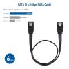 imageCable Matters SATA III Data Cable and SATA Power Cable Kit with Straight and 90 Degree SATA3 Connector Power Splitter Adapter and Molex Adapter in Black