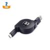 imageCable Matters Short Retractable USB C Cable 1m Retractable USB C to USB A USB C to USB Cable iPhone 15 Charger Cable Compatible with iPhone 15 Pro Max Plus