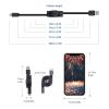 imageCable Matters Short Retractable USB C Cable 1m Retractable USB C to USB A USB C to USB Cable iPhone 15 Charger Cable Compatible with iPhone 15 Pro Max Plus