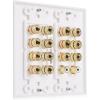imageCable Matters Speaker Wire Wall Plate Gold Plated Speaker Wall Plate with Banana Plug Binding Post for 4 Speakers White72Speaker