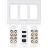 imageCable Matters Speaker Wire Wall Plate Gold Plated Speaker Wall Plate with Banana Plug Binding Post for 4 Speakers White72Speaker w HDMI