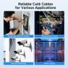 imageCable Matters UL Listed 10Gbps CM Rated 24AWG Stranded Cat 6 Ethernet Cable  500ft Bare Copper UTP Cat6 Spool for Ethernet Patch Cable Blue500FT