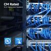 imageCable Matters UL Listed 10Gbps CM Rated 24AWG Stranded Cat 6 Ethernet Cable  500ft Bare Copper UTP Cat6 Spool for Ethernet Patch Cable Blue500FT