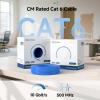 imageCable Matters UL Listed 10Gbps CM Rated 24AWG Stranded Cat 6 Ethernet Cable  500ft Bare Copper UTP Cat6 Spool for Ethernet Patch Cable Blue500FT