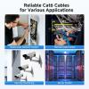imageCable Matters UL Listed 10Gbps inWall CM Rated 23AWG Bare Copper Cat 6 Cable  500ft Solid UTP Cat6 Bulk Ethernet Cable Cat6 Ethernet Cord BlueBlack