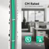 imageCable Matters UL Listed 10Gbps inWall CM Rated 23AWG Bare Copper Cat 6 Cable  500ft Solid UTP Cat6 Bulk Ethernet Cable Cat6 Ethernet Cord BlueGreen