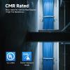 imageCable Matters UL Listed 10Gbps inWall Riser Rated CMR 23AWG Bare Copper Cat6 Ethernet Cable  500ft Cat 6 Ethernet Cable Spool Cat 6 Cord Bulk BlueBlack