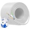 imageCable Matters UL Listed 10Gbps inWall Riser Rated CMR 23AWG Bare Copper Cat6 Ethernet Cable  500ft Cat 6 Ethernet Cable Spool Cat 6 Cord Bulk BlueWhite