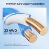 imageCable Matters UL Listed 10Gbps inWall Riser Rated CMR 23AWG Bare Copper Cat6 Ethernet Cable  500ft Cat 6 Ethernet Cable Spool Cat 6 Cord Bulk BlueWhite