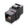 imageCable Matters UL Listed 5Pack 10Gbps Cat6 Keystone Coupler RJ45 Keystone Jack CouplerEthernet Female to Female Keystone Jack in Black for Patch Panel Wall PlateBlack