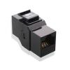 imageCable Matters UL Listed 5Pack 10Gbps Cat6 Keystone Coupler RJ45 Keystone Jack CouplerEthernet Female to Female Keystone Jack in Black for Patch Panel Wall PlateBlack