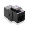 imageCable Matters UL Listed 5Pack 10Gbps Cat6 Keystone Coupler RJ45 Keystone Jack CouplerEthernet Female to Female Keystone Jack in Black for Patch Panel Wall PlateBlack