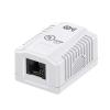 imageCable Matters UL Listed Cat6 5Pack RJ45 Surface Mount Box  1 Port in White Cat6 Ethernet Mount Box10Pack