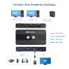imageCable Matters USB 30 KVM Switch DisplayPort 14 for 2 Computers with 8K60Hz  4K240Hz Display Port Video ampamp 3X 5Gbps USB Ports FreeSync GSYNC and HDR Support  RF Remote Control Switch