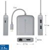 imageCable Matters USB C Hub DisplayPort 100W 4K240Hz USB C DisplayPort 14 Hub 480Mbps Ethernet 2X USB 100W Host Charging in Black  Thunderbolt 4  Thunderbolt 3 Port Compatible for MacBook ProGray