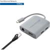 imageCable Matters USB C Hub DisplayPort 100W 4K240Hz USB C DisplayPort 14 Hub 480Mbps Ethernet 2X USB 100W Host Charging in Black  Thunderbolt 4  Thunderbolt 3 Port Compatible for MacBook ProGray