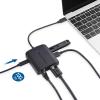 imageCable Matters USB C Hub DisplayPort 100W 4K240Hz USB C DisplayPort 14 Hub 480Mbps Ethernet 2X USB 100W Host Charging in Black  Thunderbolt 4  Thunderbolt 3 Port Compatible for MacBook ProBlack