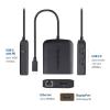 imageCable Matters USB C Hub DisplayPort 100W 4K240Hz USB C DisplayPort 14 Hub 480Mbps Ethernet 2X USB 100W Host Charging in Black  Thunderbolt 4  Thunderbolt 3 Port Compatible for MacBook ProBlack