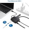 imageCable Matters USB C Hub with HDMI 4K60Hz 100W Charging Gigabit Ethernet and 3X USB in Black  USBC and Thunderbolt 4  USB4  Thunderbolt 3 Port Compatible with Surface Pro MacBook Pro Dell XPSBlack