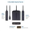 imageCable Matters USB C Hub with HDMI 4K60Hz 100W Charging Gigabit Ethernet and 3X USB in Black  USBC and Thunderbolt 4  USB4  Thunderbolt 3 Port Compatible with Surface Pro MacBook Pro Dell XPSBlack