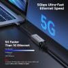 imageCable Matters USB C to 5Gb Ethernet Adapter 5 Gigabit Network Speed USB C to Ethernet Adapter Compatible with USB 4 Thunderbolt 45 Plug ampamp Play for MacBook Laptop and USBC Devices