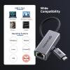 imageCable Matters USB C to 5Gb Ethernet Adapter 5 Gigabit Network Speed USB C to Ethernet Adapter Compatible with USB 4 Thunderbolt 45 Plug ampamp Play for MacBook Laptop and USBC Devices