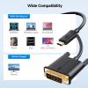 imageCable Matters USB C to DVI Cable USBC to DVI Cable 6 ft  Thunderbolt 4  USB4  Thunderbolt 3 Port Compatible with MacBook Pro Dell XPS 13 15 HP Spectre x360 Surface Pro10 ft