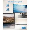 imageCable Matters USB C to DisplayPort 14 Adapter Supports 4K240Hz and 8K60Hz with HDR Thunderbolt 4 Compatible Works with MacBook iPad iPhone 1615 Not Compatible with USBC Monitors