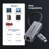 imageCable Matters USB C to Ethernet Adapter Gigabit Ethernet to USB C Network Adapter for 1000Mbps Compatible with MacBook Pro iPhone 16 ProMax iPad Pro Dell XPS Surface and More