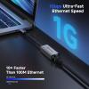 imageCable Matters USB C to Ethernet Adapter Gigabit Ethernet to USB C Network Adapter for 1000Mbps Compatible with MacBook Pro iPhone 16 ProMax iPad Pro Dell XPS Surface and More