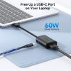 imageCable Matters USB C to HDMI Adapter USBC to HDMI Adapter Supporting 4K 60Hz and 60W Charging Black  Thunderbolt 4  USB4  Thunderbolt 3 Port Compatible with MacBook Pro iPad ProBlack