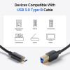 imageCable Matters USB C to USB B 30 Cable  33ft USBB to USBC Cable with TypeB 30 Connector BlackBlack